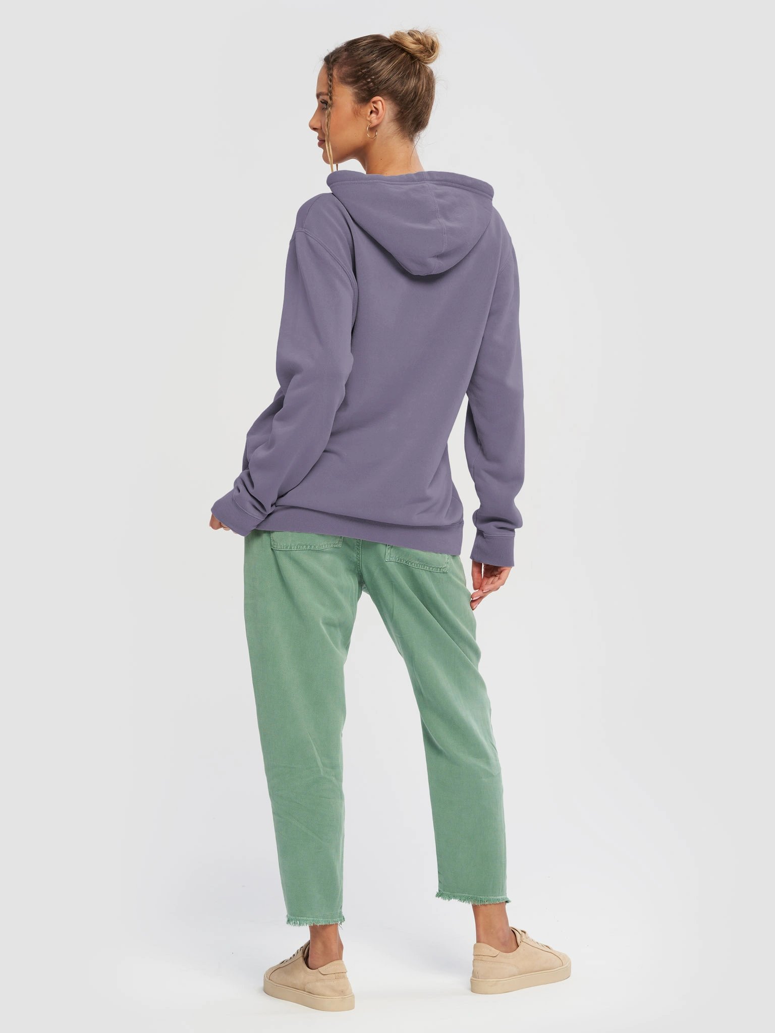 ACETAMINOFIEND handwritten purple pigment hoodie product image (4)