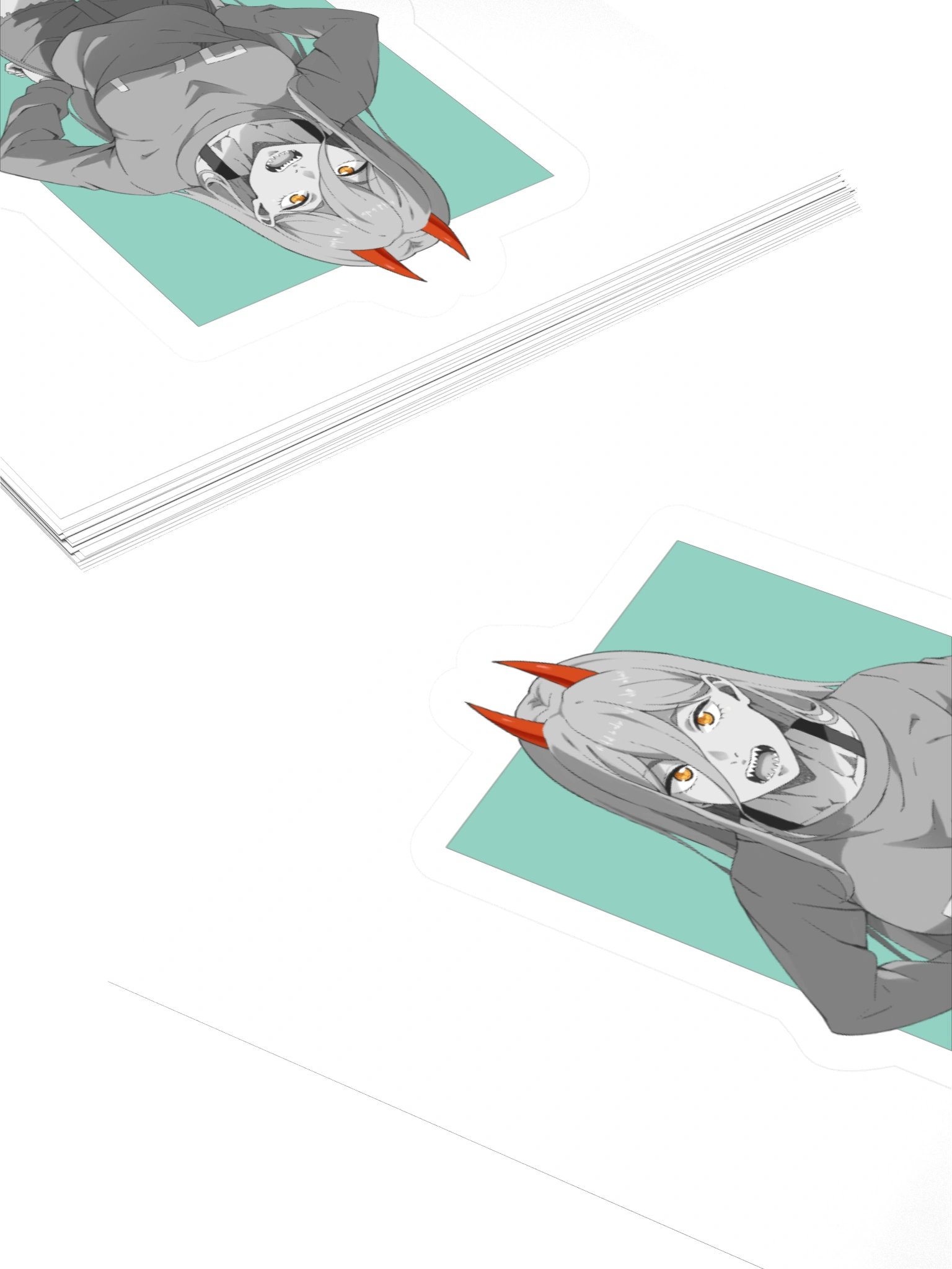 Power!! Chainsaw Man Kiss Cut Stickers product image (11)