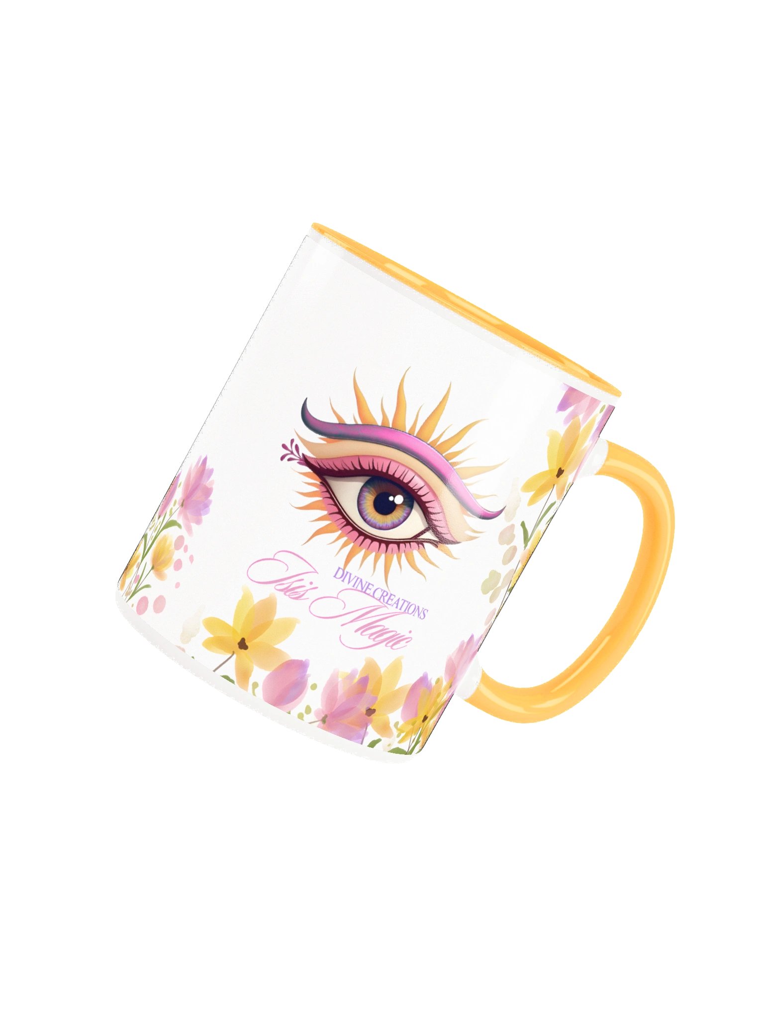 Bonne Fête Ma Guerrière: 'Maman' Watercolor Floral Mug product image (4)