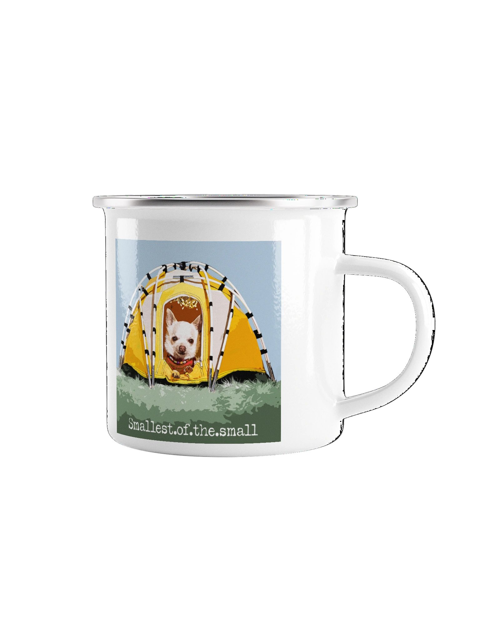 Mr. Pink Yellow Tent Enamel Mug product image (1)