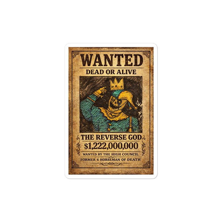 The Reverse God Sticker product image (2)