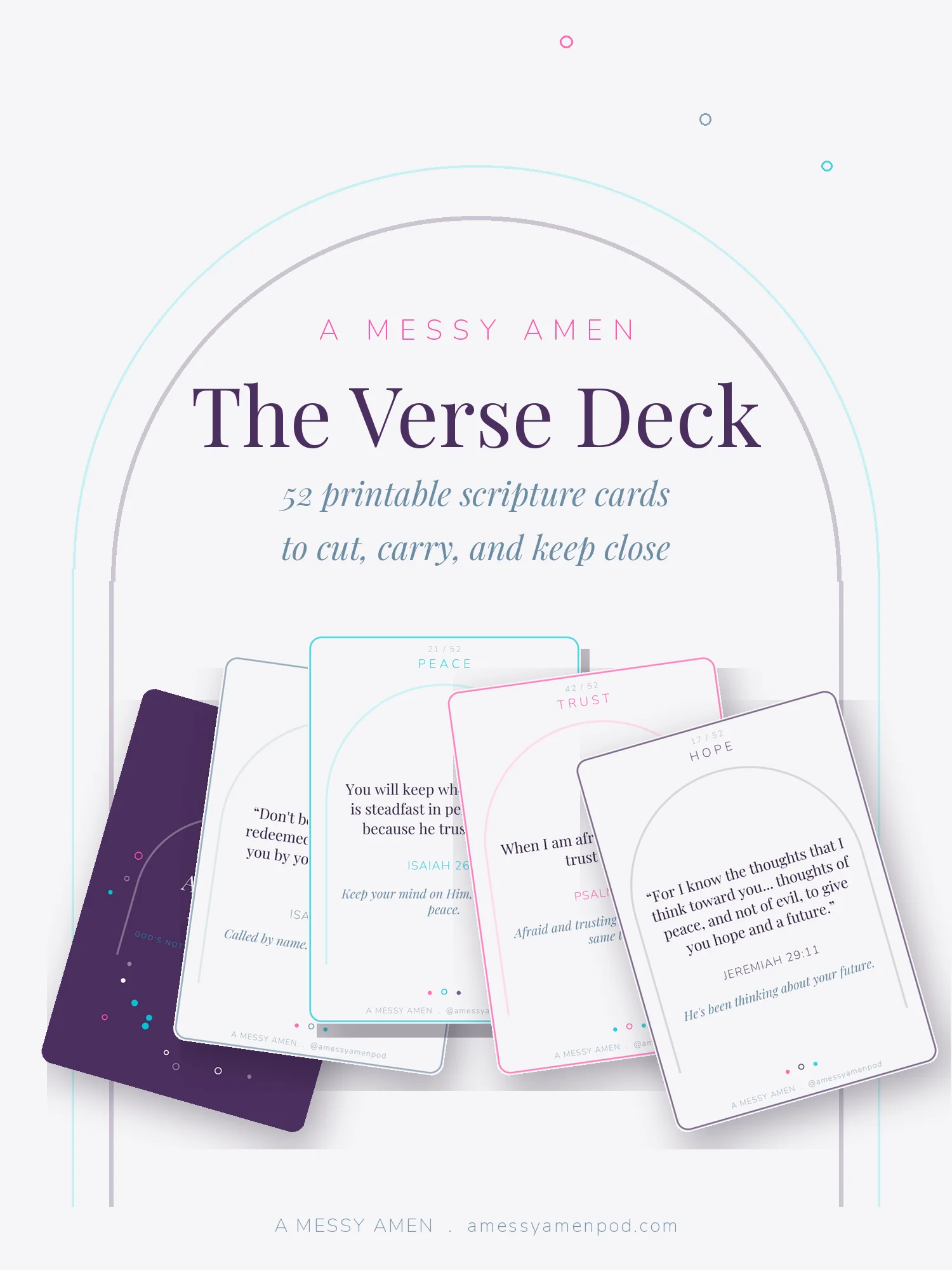 The Verse Deck | 52 Printable Scripture Cards for the Hard Days and the Ordinary Ones product image (1)