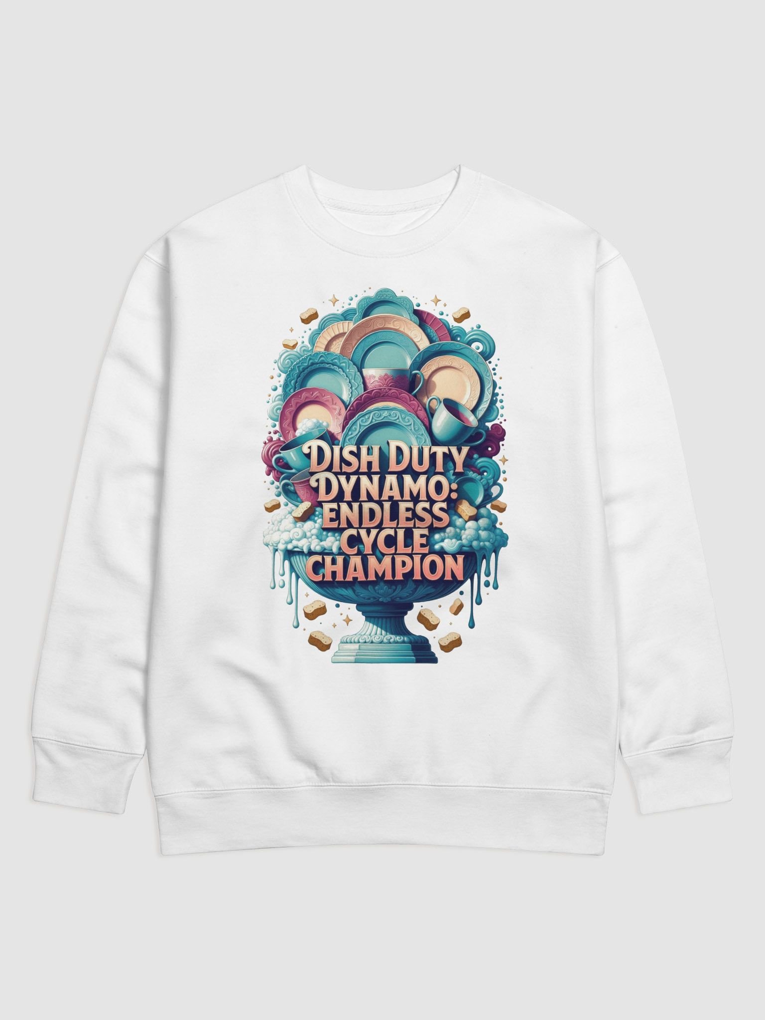 Dish Duty Dynamo Sweatshirt, Endless Cycle Champion Pullover, Funny Mom Gift product image (1)