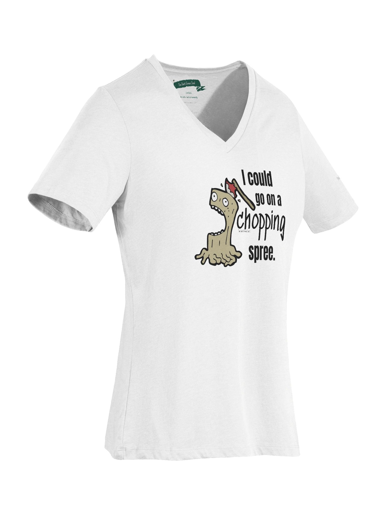 Chopping Spree Black - Women's V-Neck Tee product image (3)