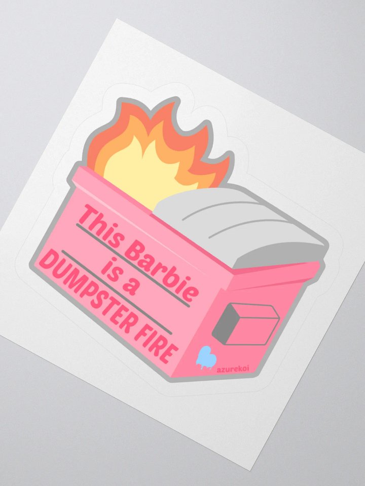 Barbie Dumpster Fire Sticker product image (3)