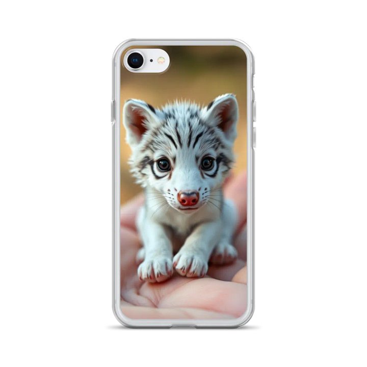 Tiny White Wolf Cub iPhone® Clear Case product image (24)