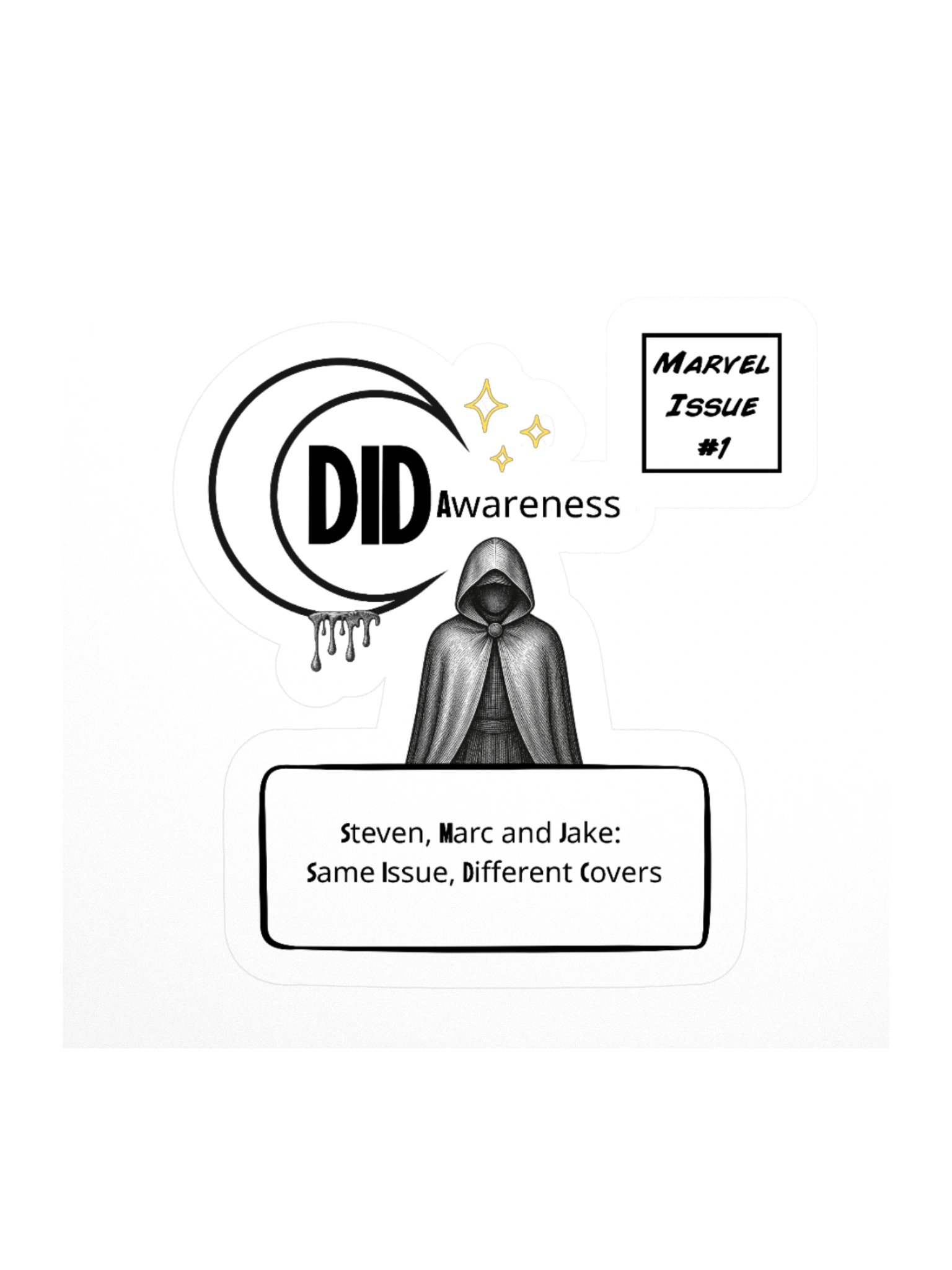 Moon Knight DID Awareness Kisscut Sticker product image (1)