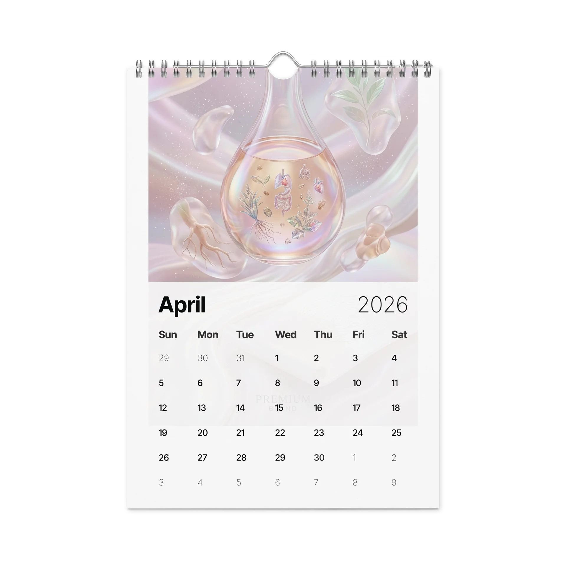2026 Wellness Apothecary Wall Calendar product image (1)