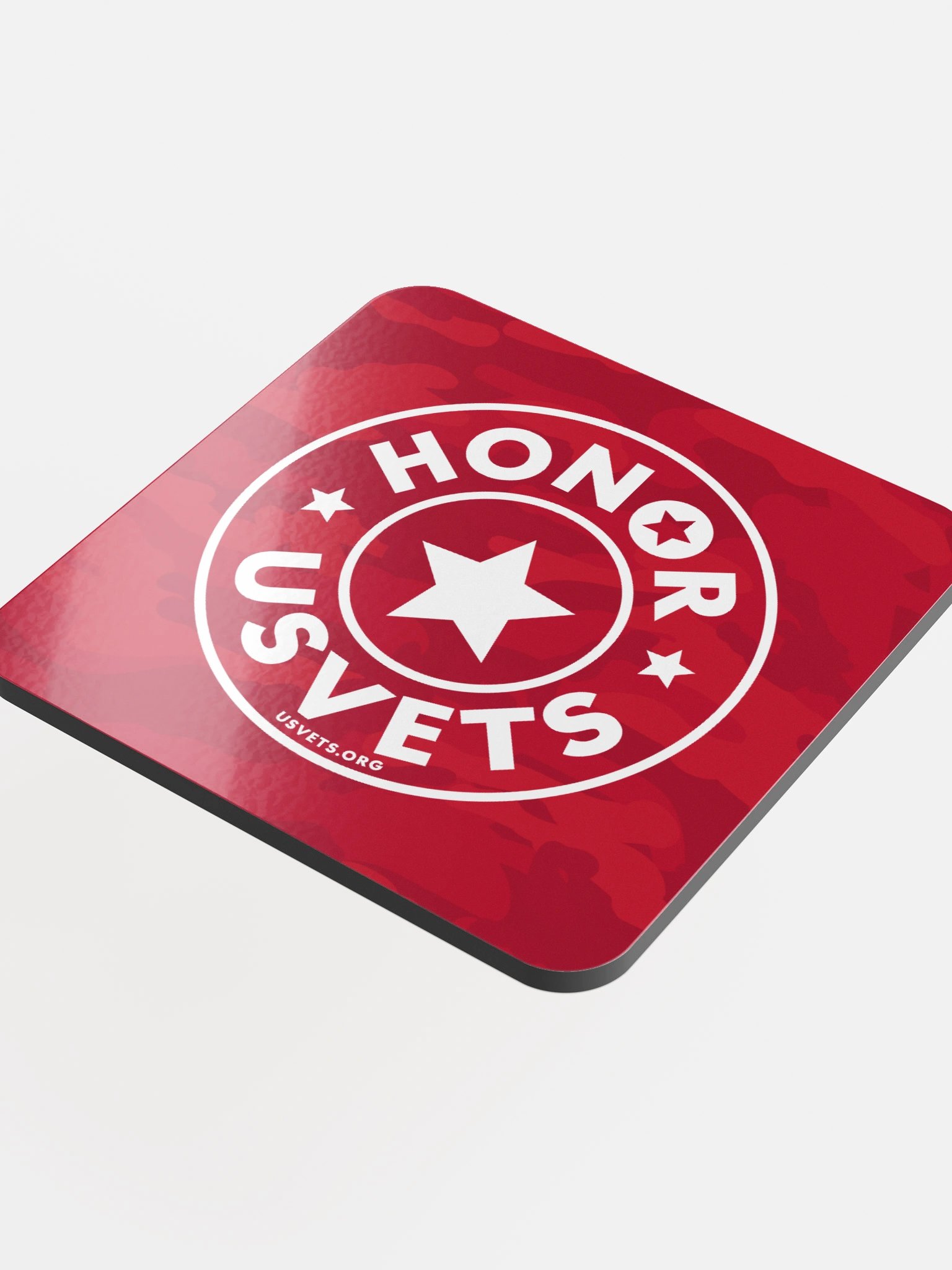 HONORUSVETS - RED CAMO COASTER product image (4)