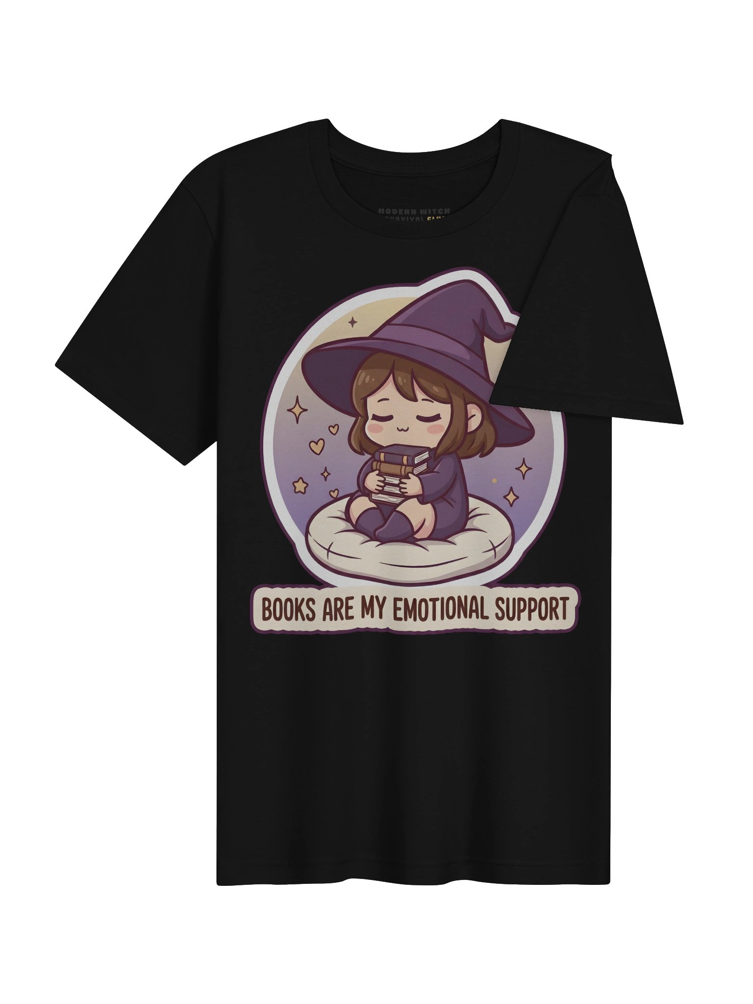 Books are my emotional support - Cozy Witch T-Shirt product image (4)