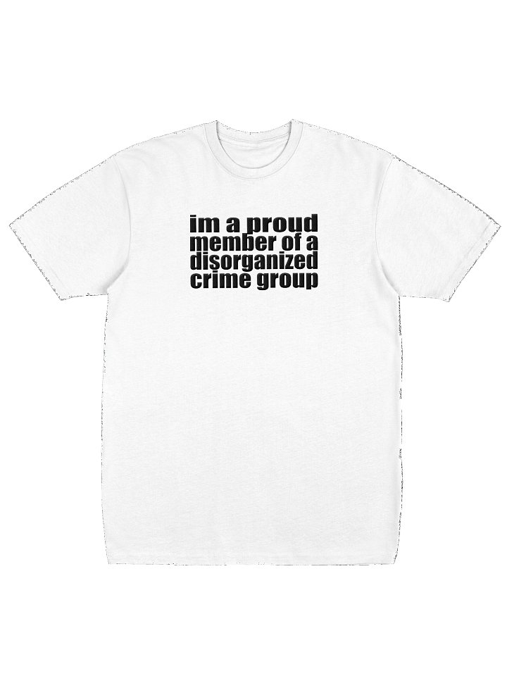 disorganized crime light embroidered tee product image (1)