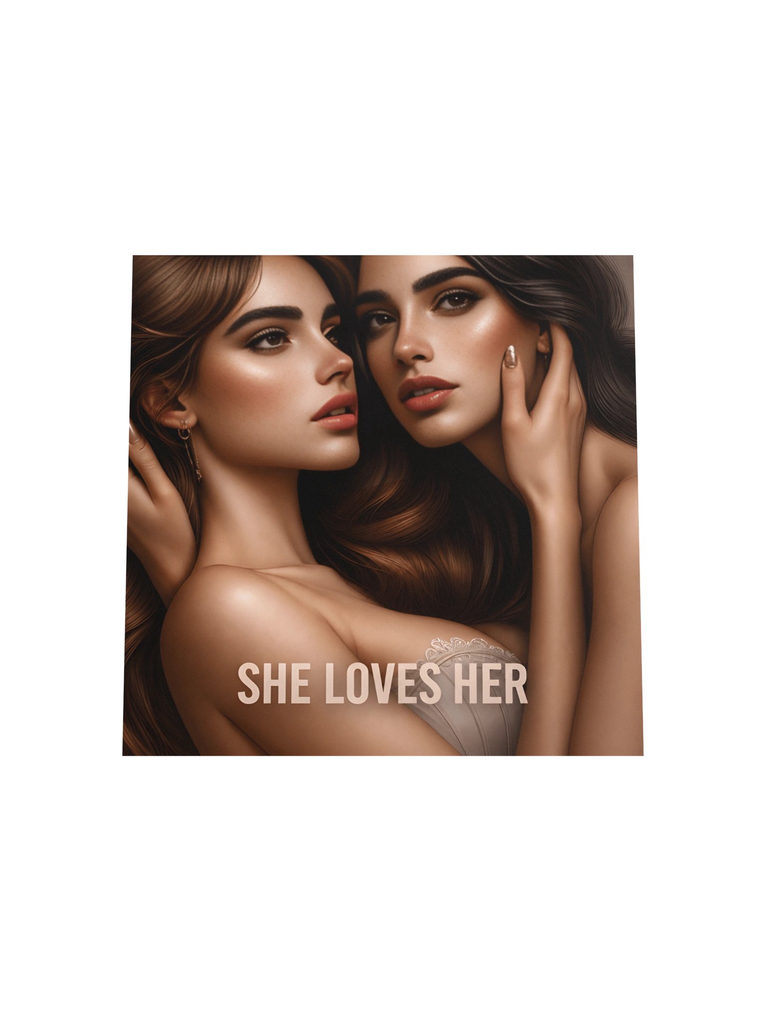 She Loves Her | Divine Feminine Sapphic Wall Art Print product image (5)