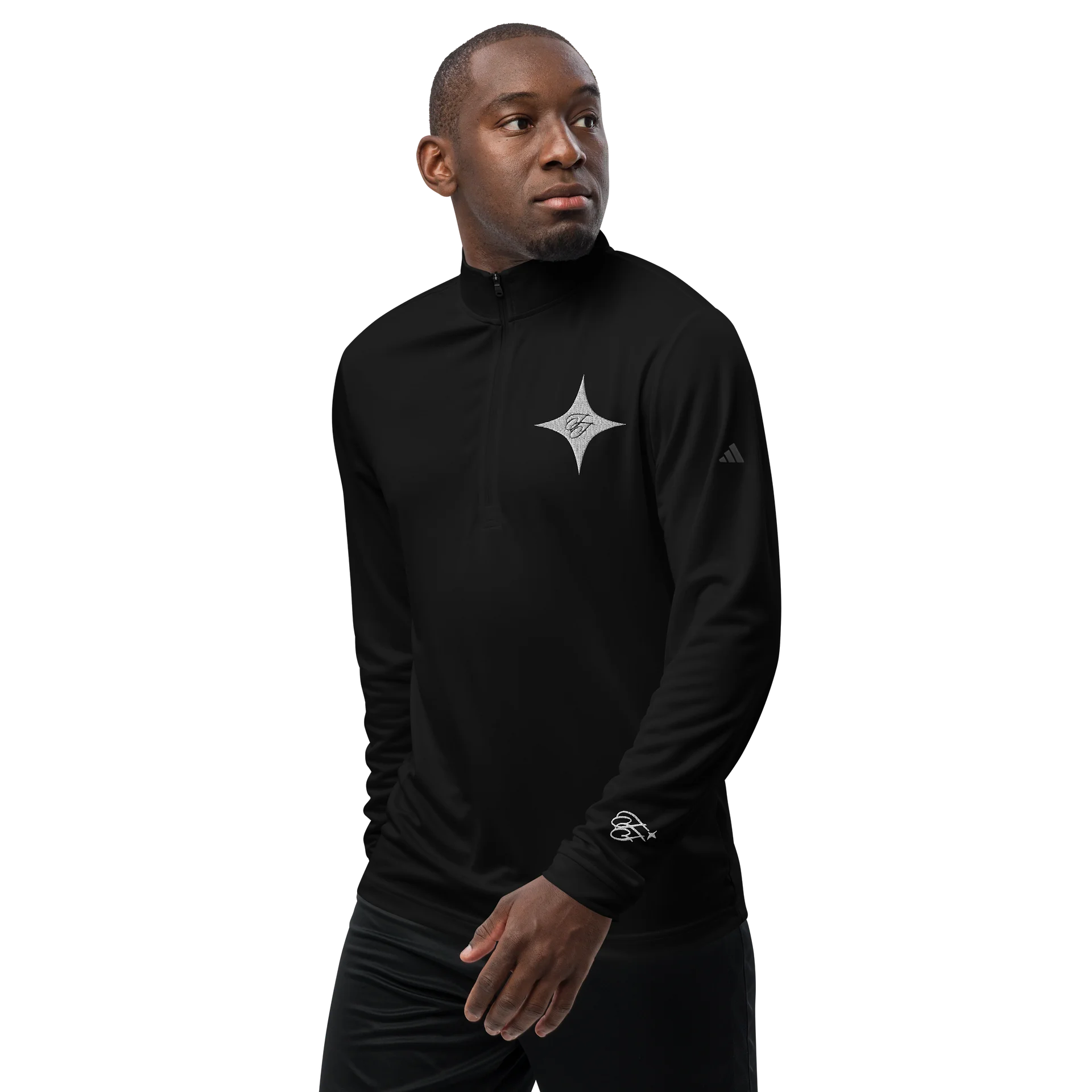 F&F Star x ADI Lightweight Quarter-Zip Pullover (WHT) product image (16)