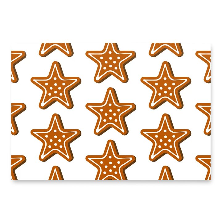 Gingerbread Star Wrapping Paper product image (1)