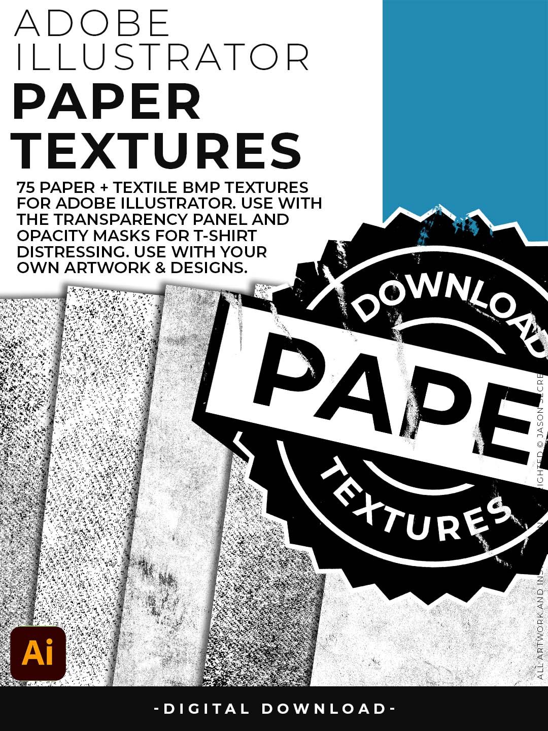 Paper Texture Pack for Adobe Illustrator product image (2)