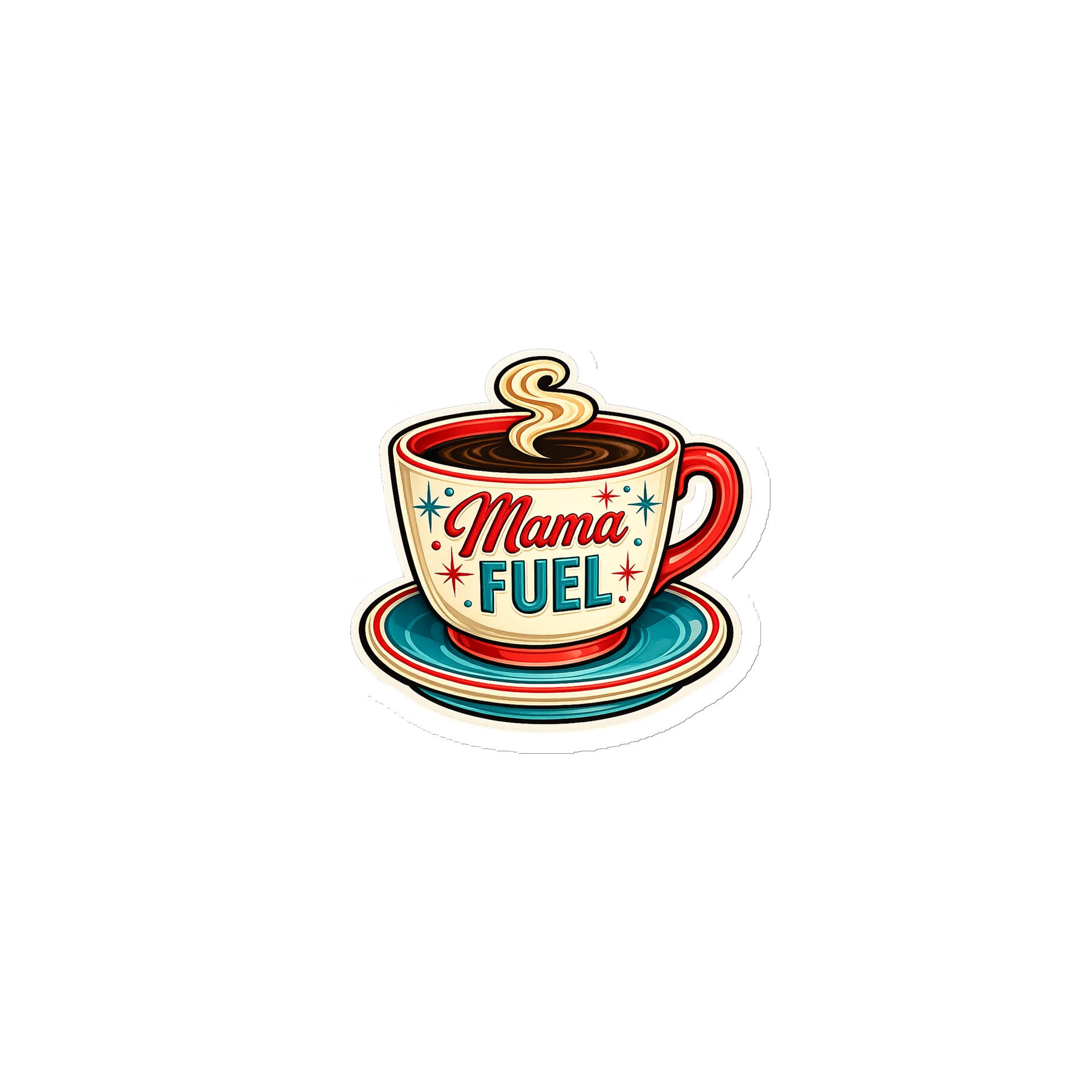☕ Mama Fuel™ Retro Coffee Magnet product image (1)