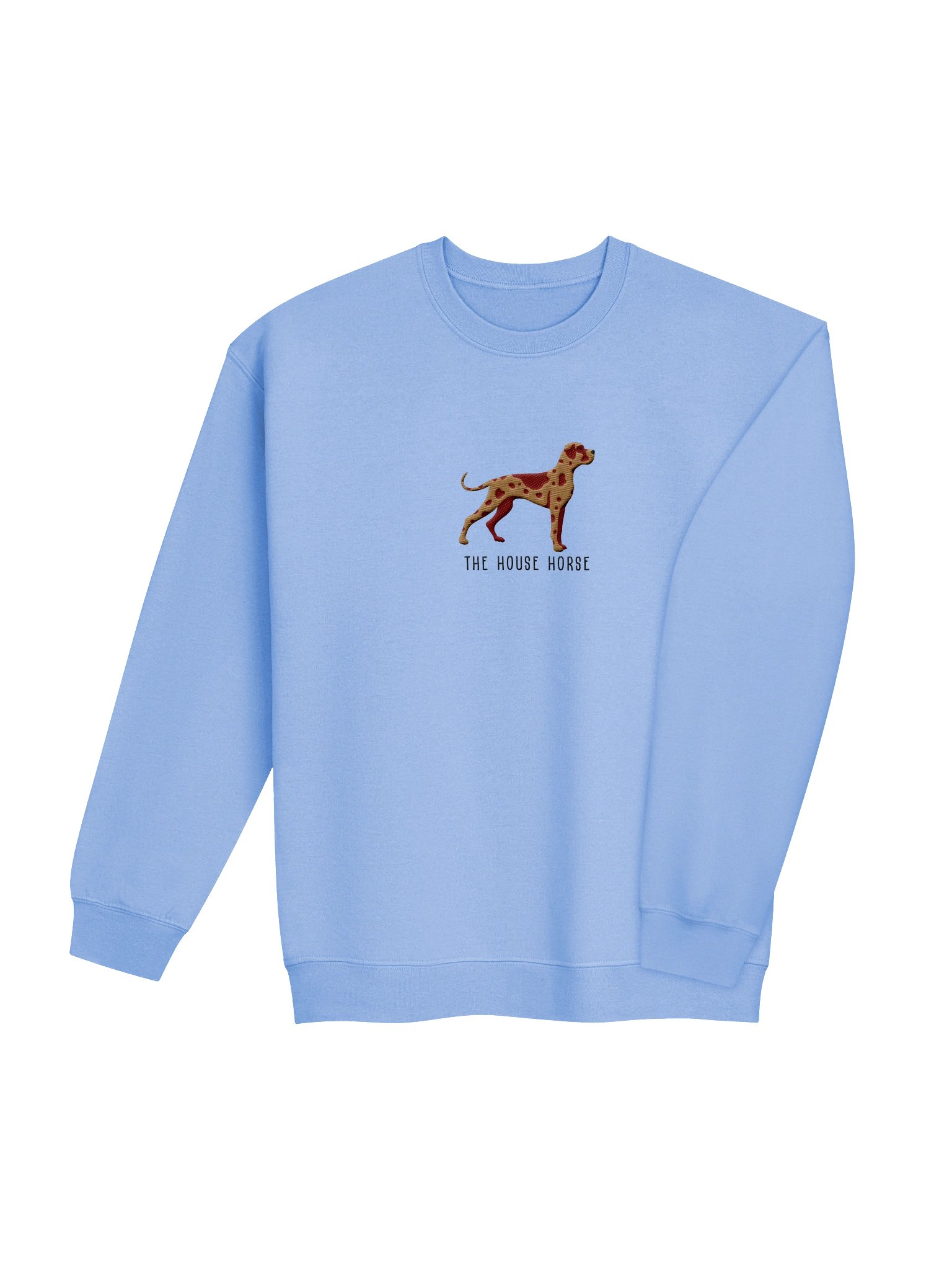 The House Horse Sweatshirt (Embroidered) of a Great Dane(Chocolate Merle) product image (28)