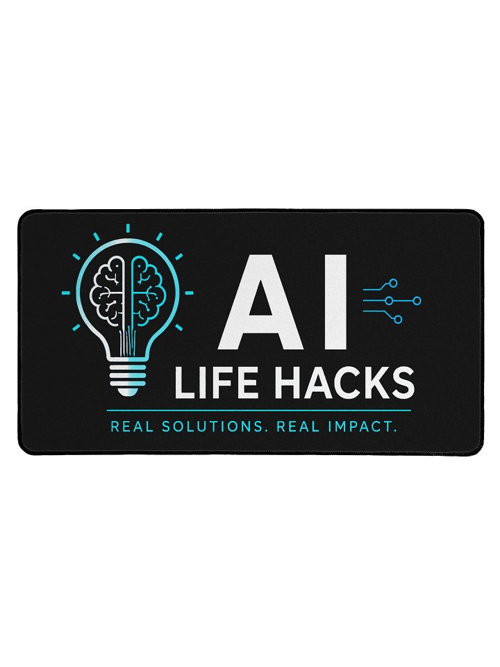 AI Life Hacks Signature Desk Mat product image (1)