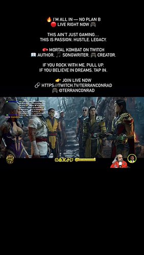 🔥 I’M ALL IN — NO PLAN B
🔴 LIVE RIGHT NOW 🎮

This ain’t just gaming…
This is passion. Hustle. Legacy.

🥊 Mortal Kombat on Twi...