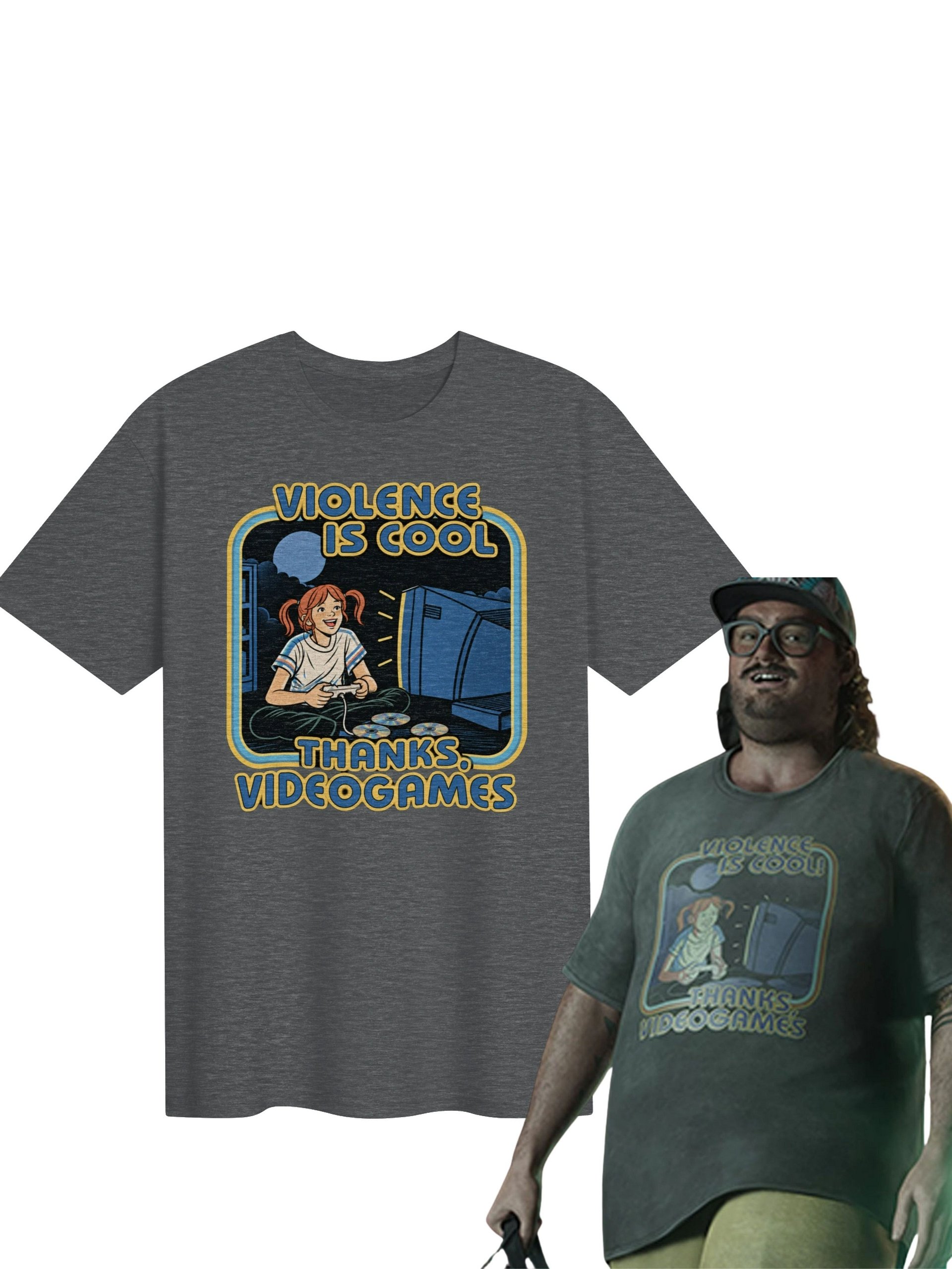 GTA 6 Cal Hampton Violence Is Cool Unisex T-Shirt product image (1)