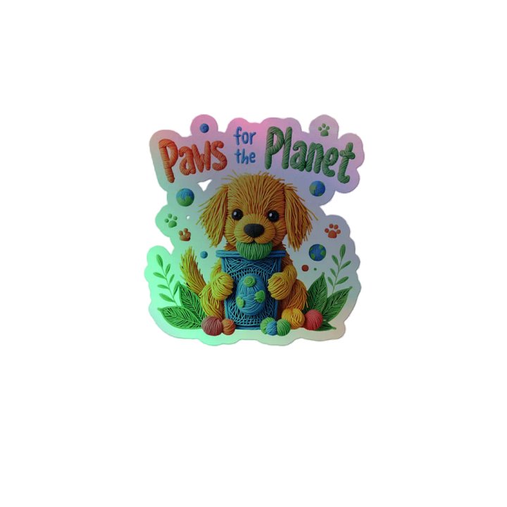 Paws for the Planet Holographic Sticker Sheet product image (2)