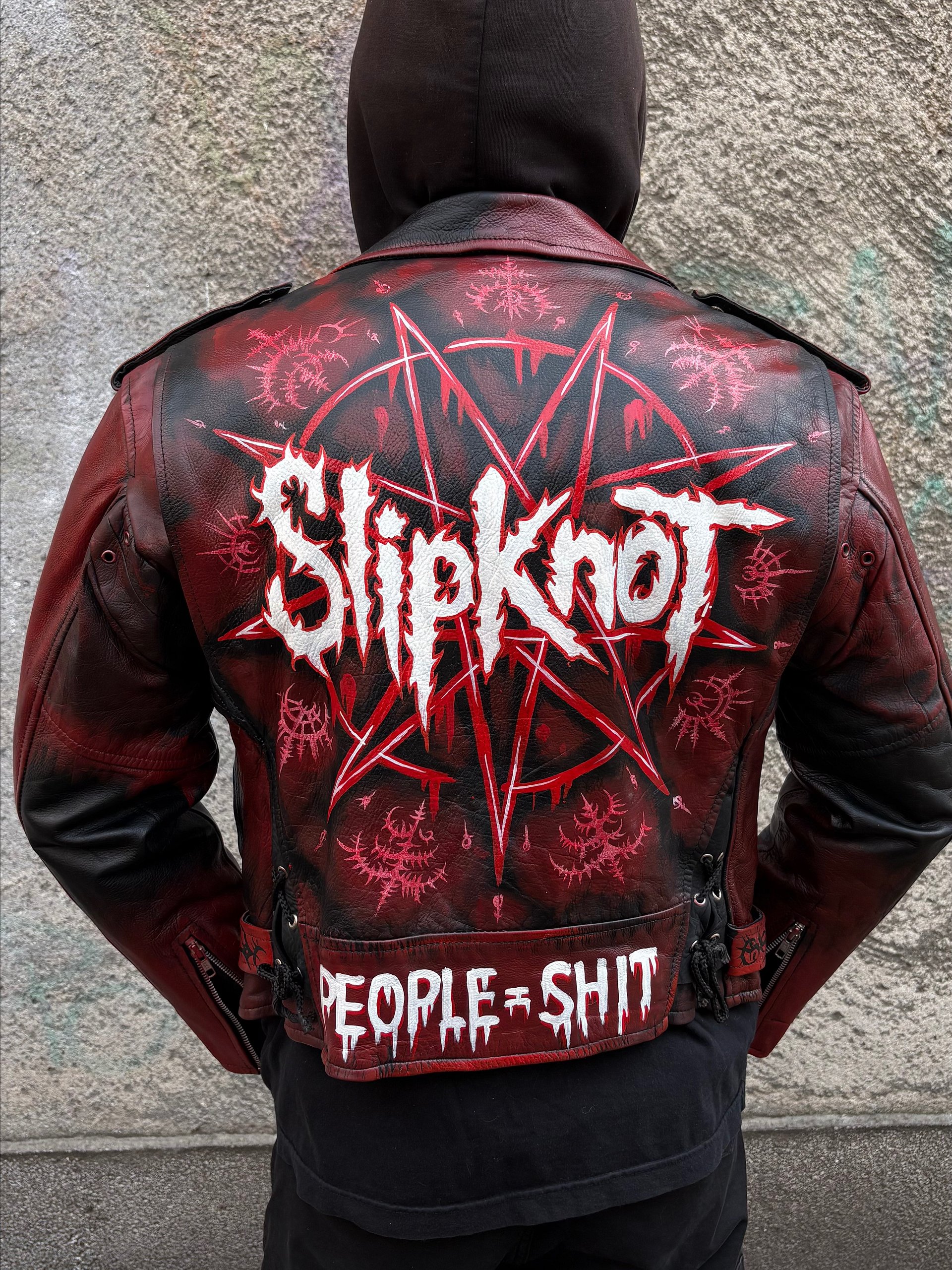 👺 Slipknot Hand-Painted Custom Jacket product image (1)