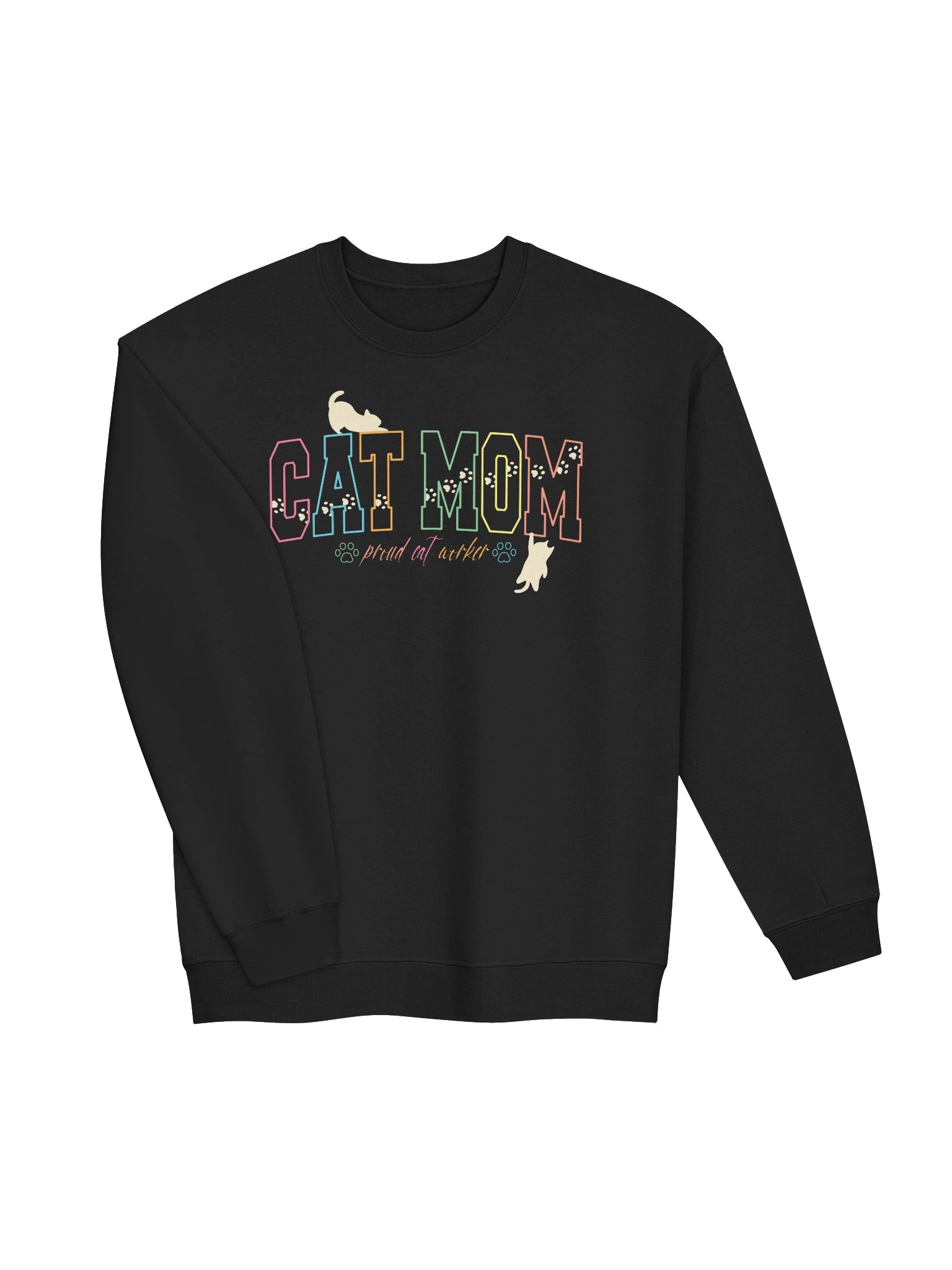 Cat Mom (proud cat worker) 2 - Unisex Adult Sweatshirt product image (5)