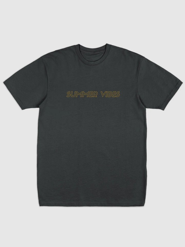 Summer Vibes Outline Men Oversize Fit T-Shirt - Black product image (2)