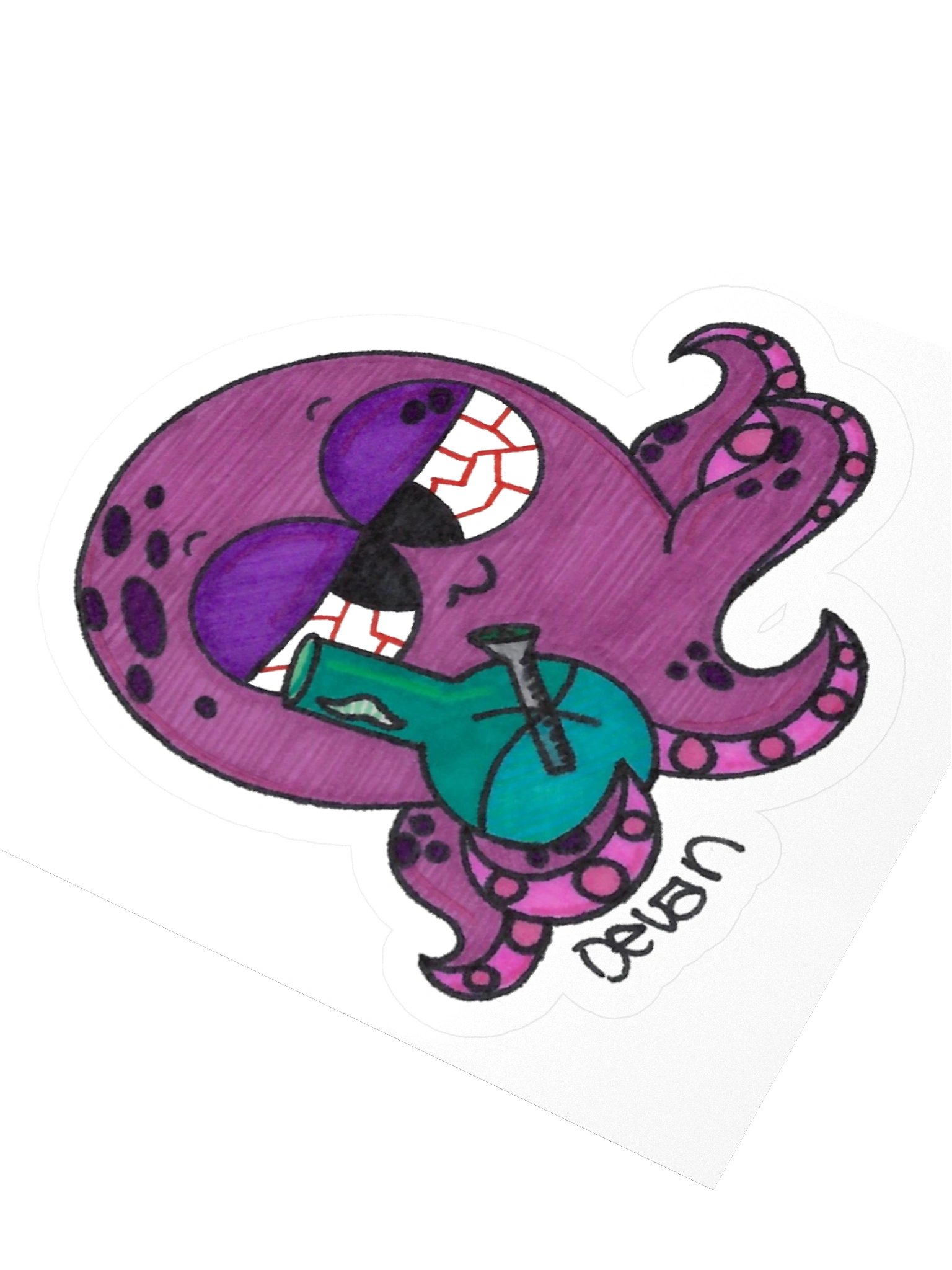 Stoner Octopus Sticker product image (3)