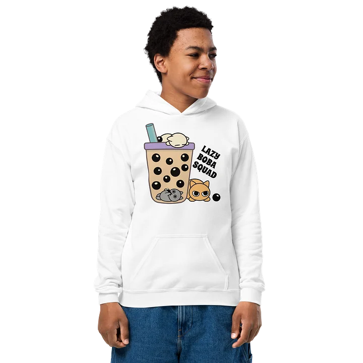 Boba Cat - Unisex Youth Hoodie product image (5)