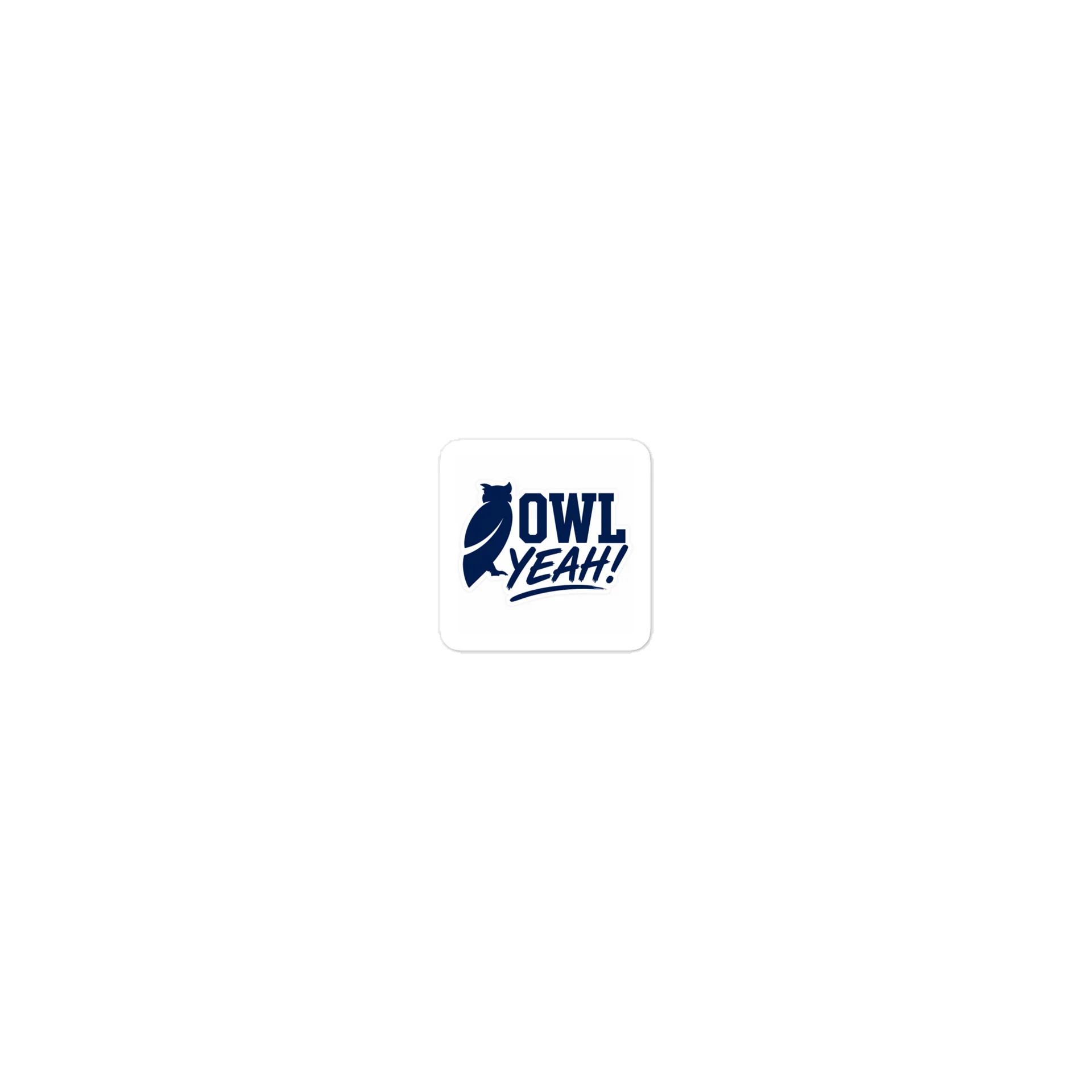 OWL YEAH! Blue Owl Die-Cut Sticker product image (1)