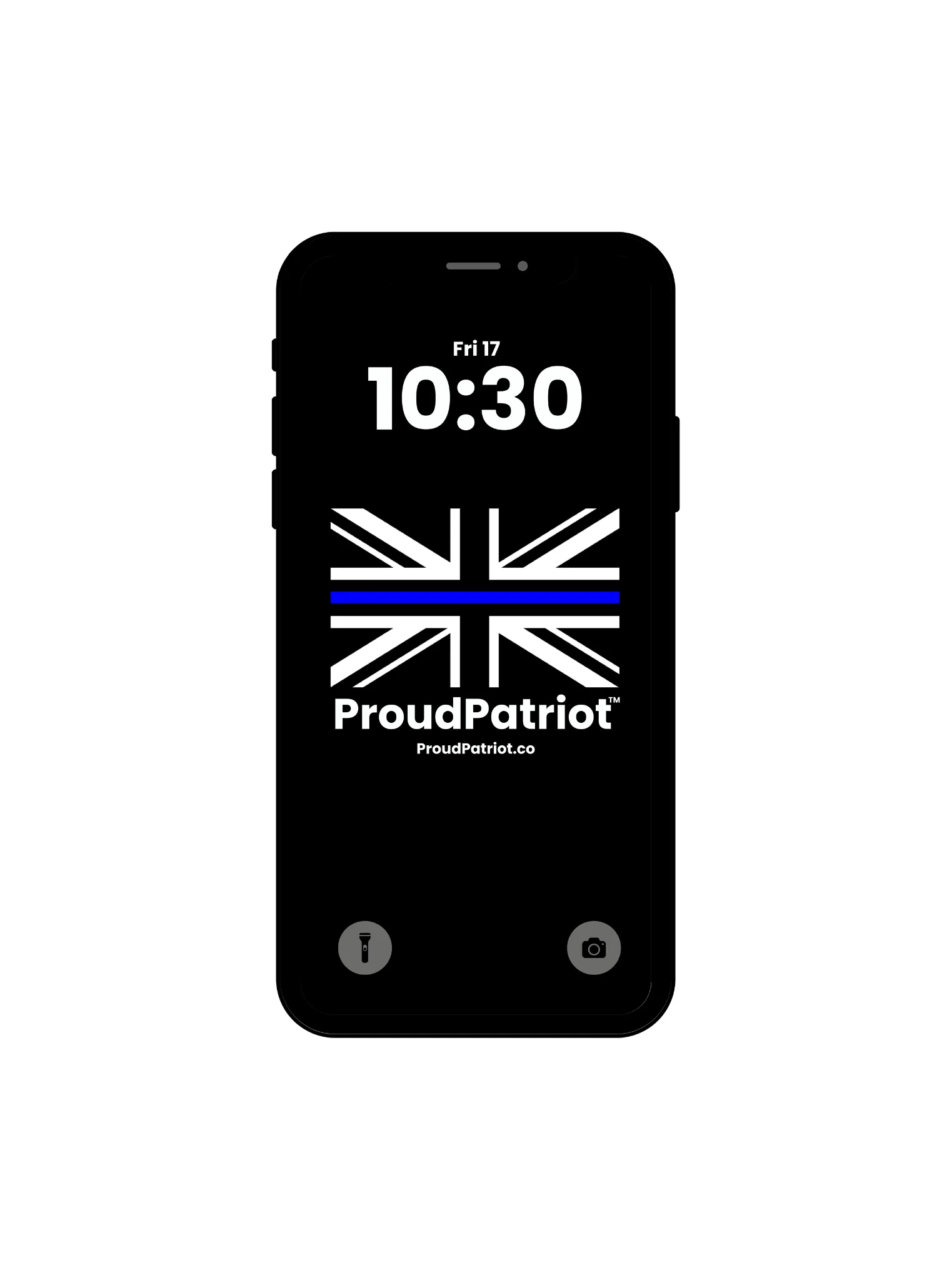 British Thin Blue Line Proud Screensaver Dark Mode product image (1)