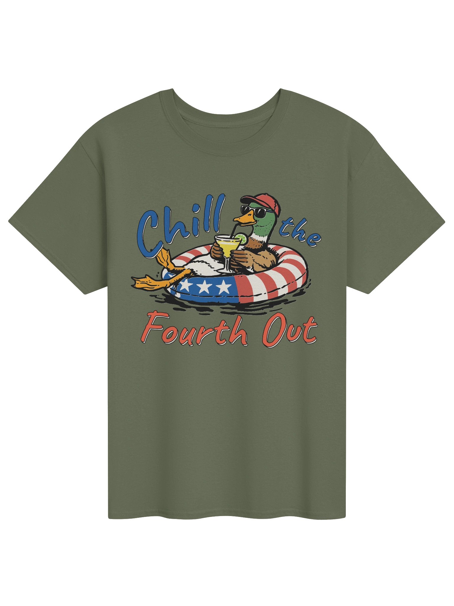 Chill the Fourth Out Duck Tee product image (1)