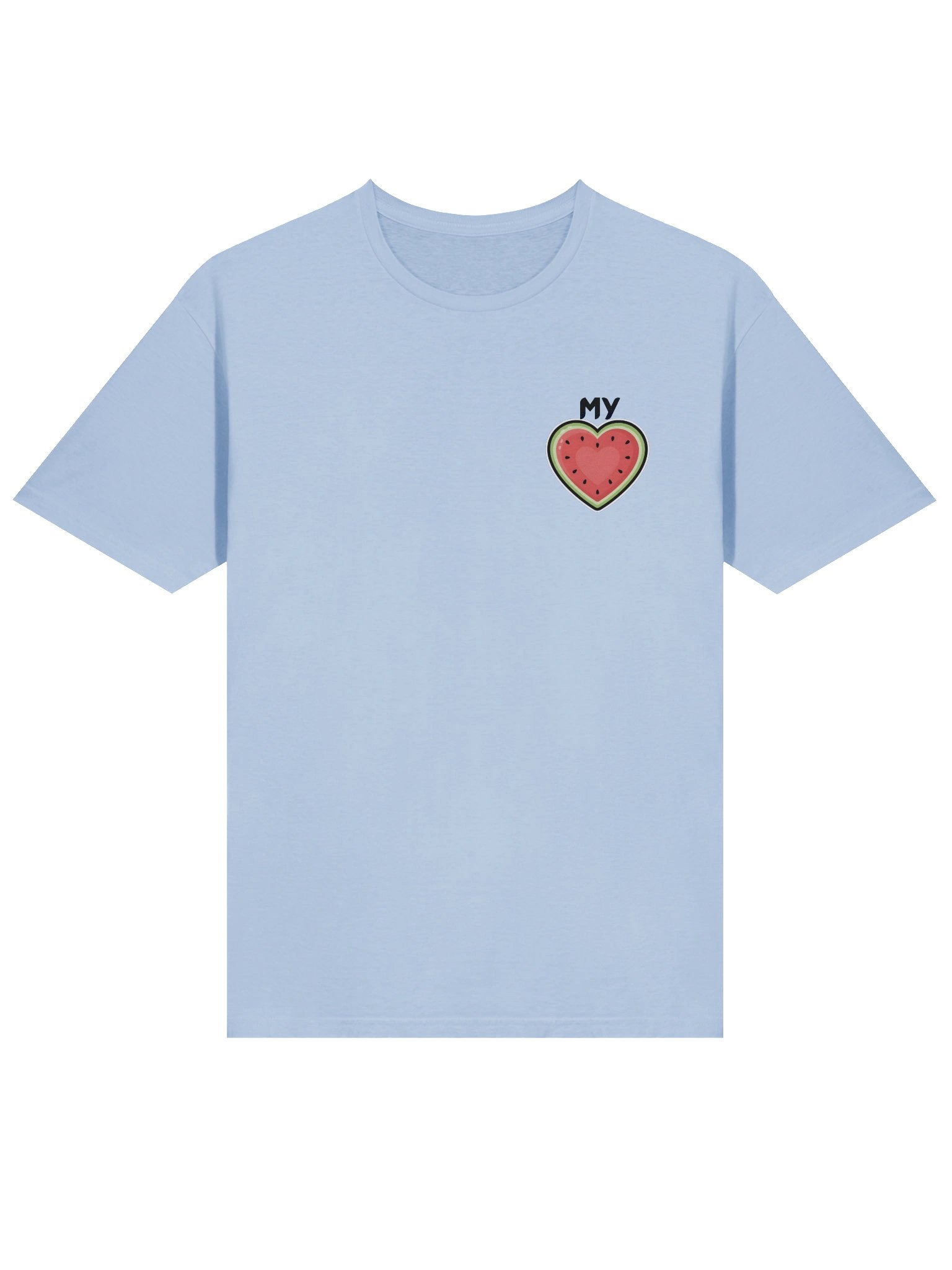 "My Heart" Palestine Watermelon T-Shirt product image (29)