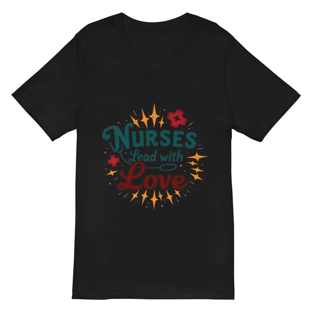 Nurse's Love V-Neck Tee product image (3)