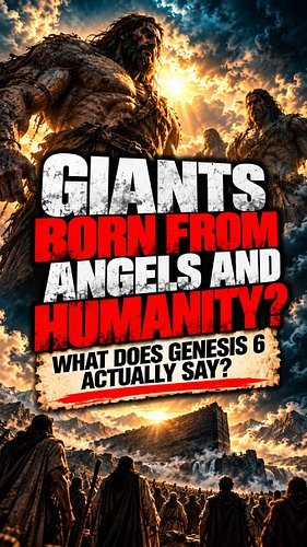 👀 GIANTS BORN FROM ANGELS AND HUMANITY? WHAT DOES GENESIS 6 ACTUALLY SAY?

Genesis 6:1–4 is one of the most debated passages ...