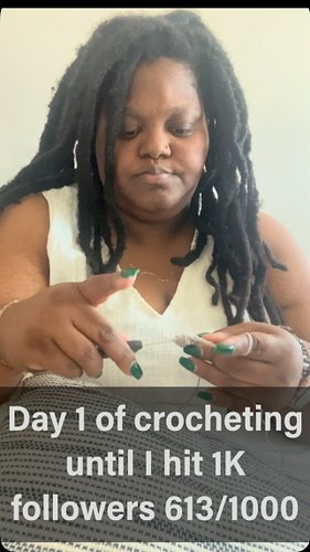 I've been inspired by @the.dreaded.stitch.witch who has a series where they are crocheting everyday until they hit 5k followe...