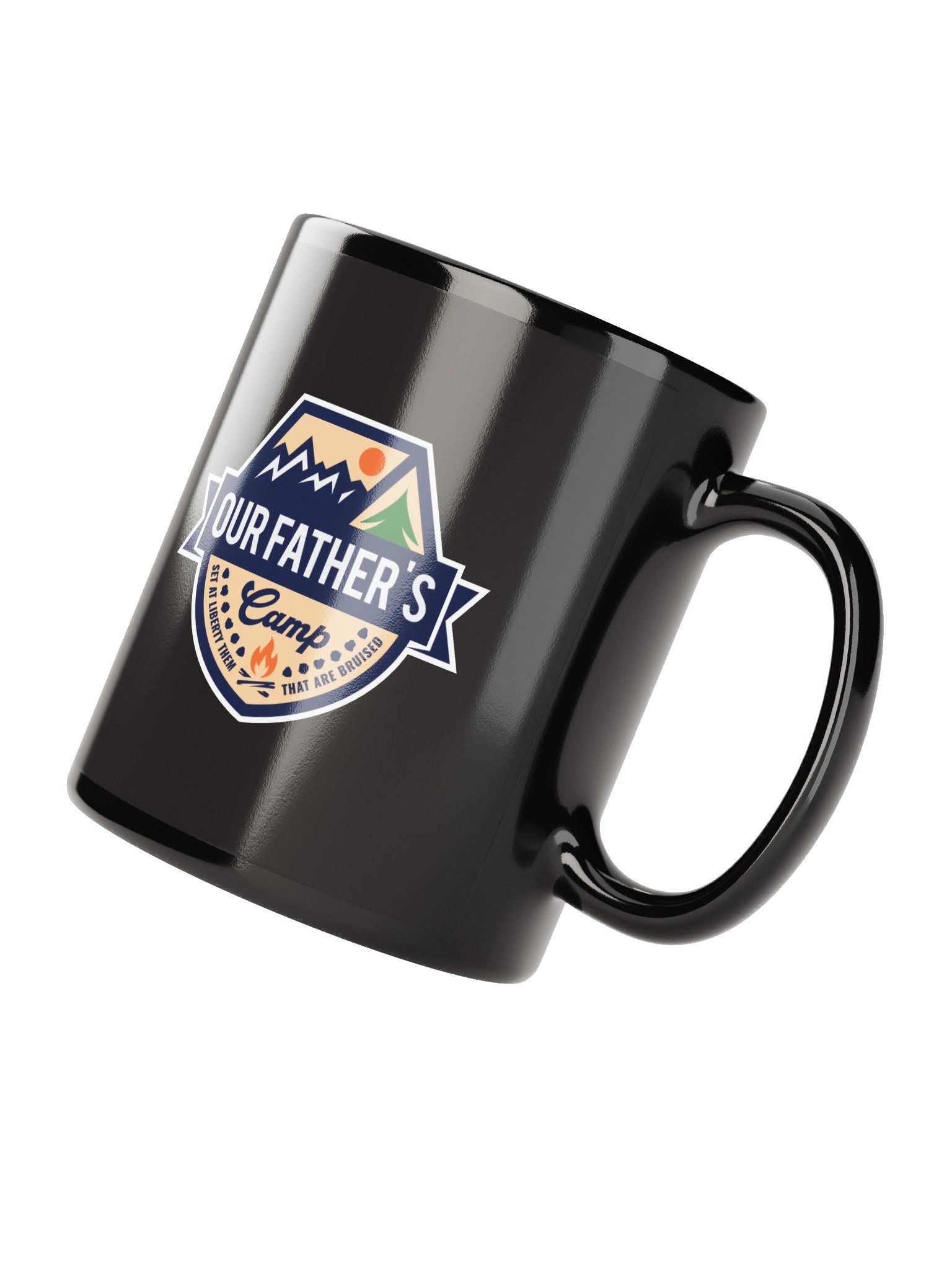 Our Father's Camp Black Coffee Mug product image (4)