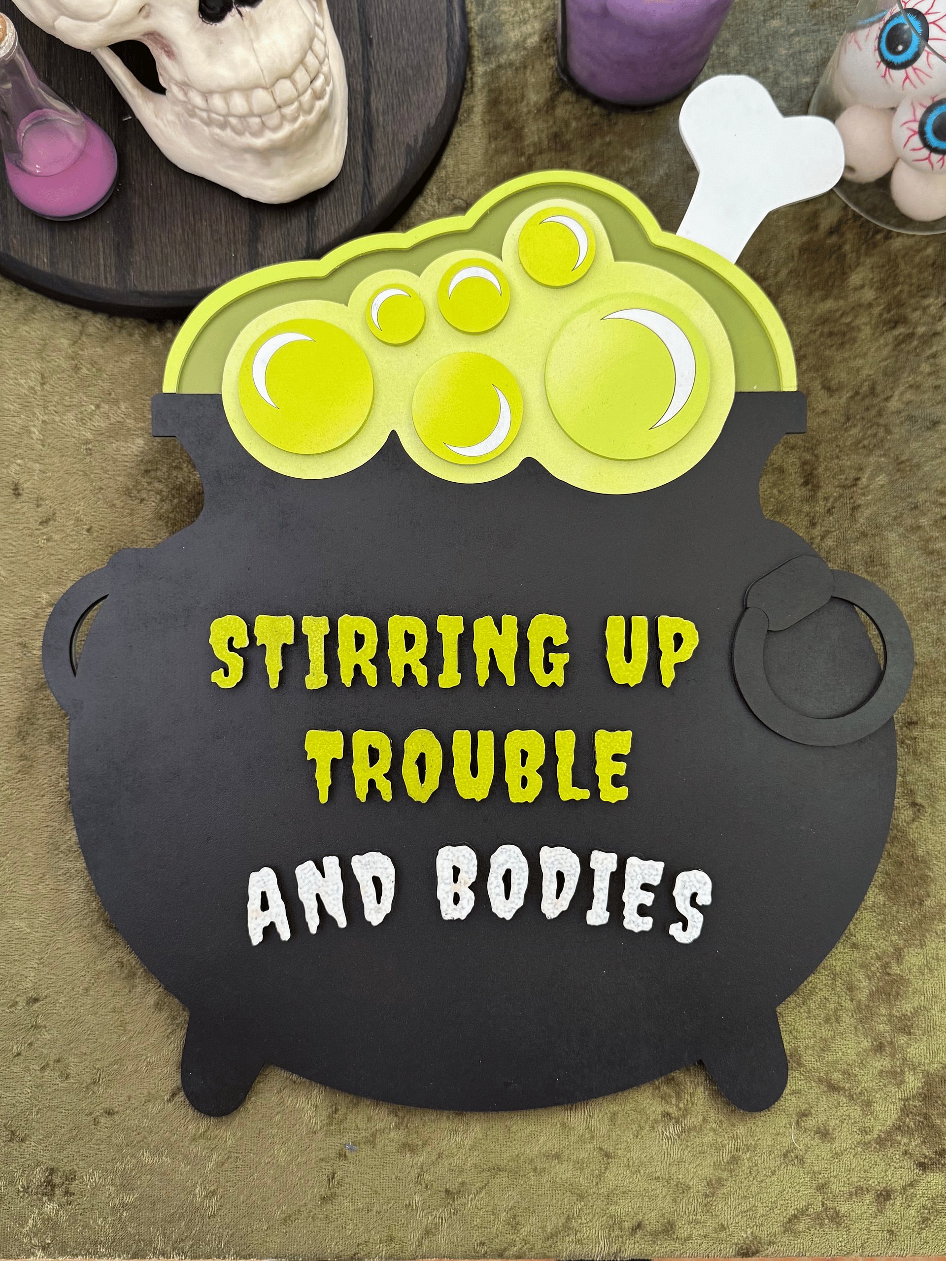 Witch's Cauldron Kit | Wooden Wall Art product image (1)