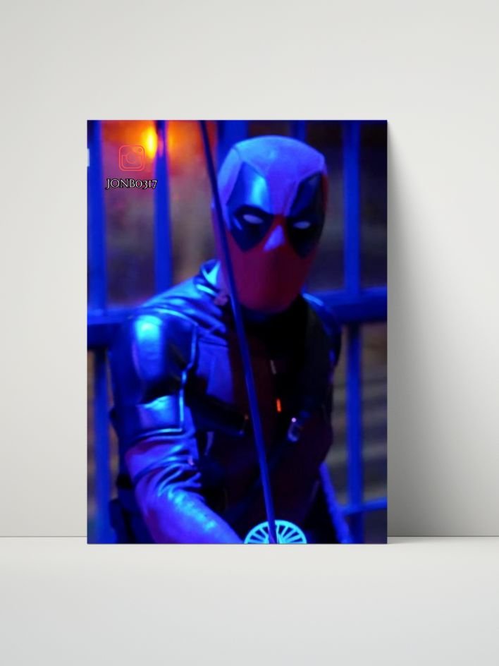 Marvel - Deadpool Cosplay Metal Print (Midnight Mayhem) featuring jonb0317 - 8x10 product image (1)