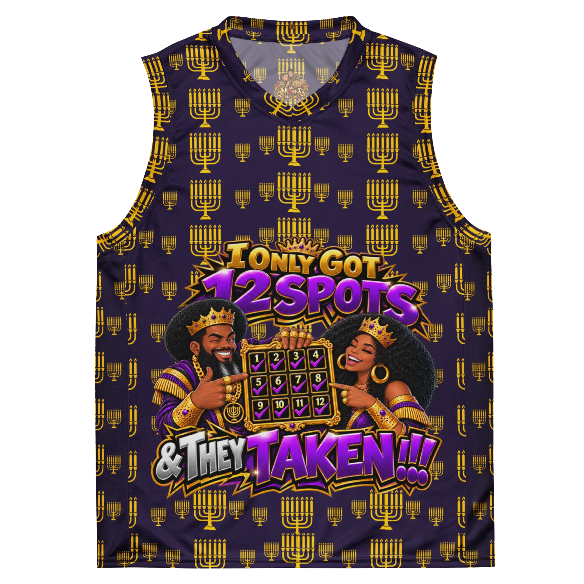 12 Spots Taken Basketball Jersey Purple product image (2)