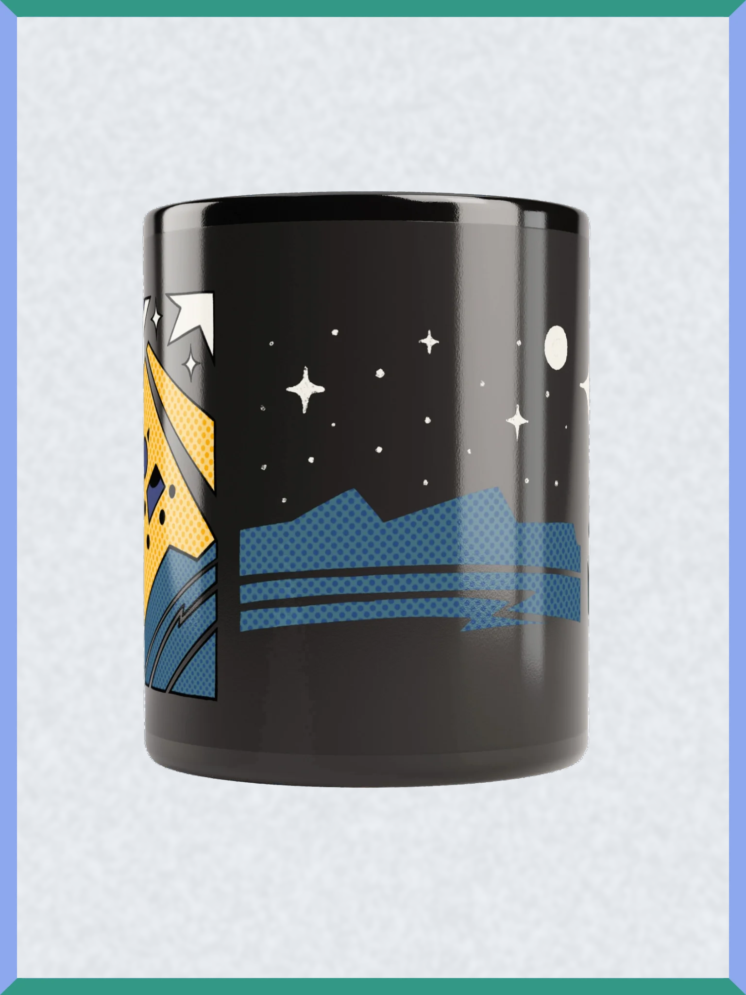 Curious Cow - Black Glossy Mug product image (2)