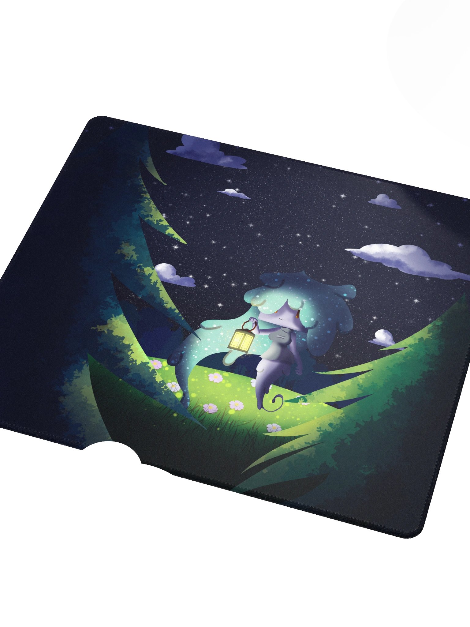 Cute Chibi Ghost Gaming Mouse Pad product image (3)