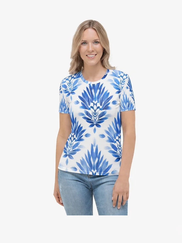 Blue Feathers All-Over Print Women's Tee product image (1)