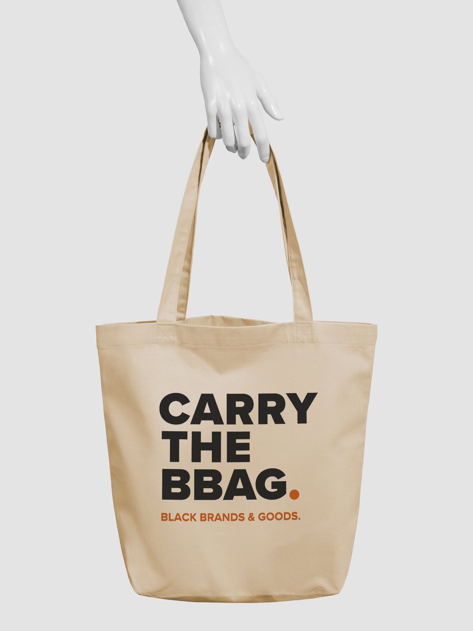 CARRY THE BBAG. Natural Canvas Tote product image (3)