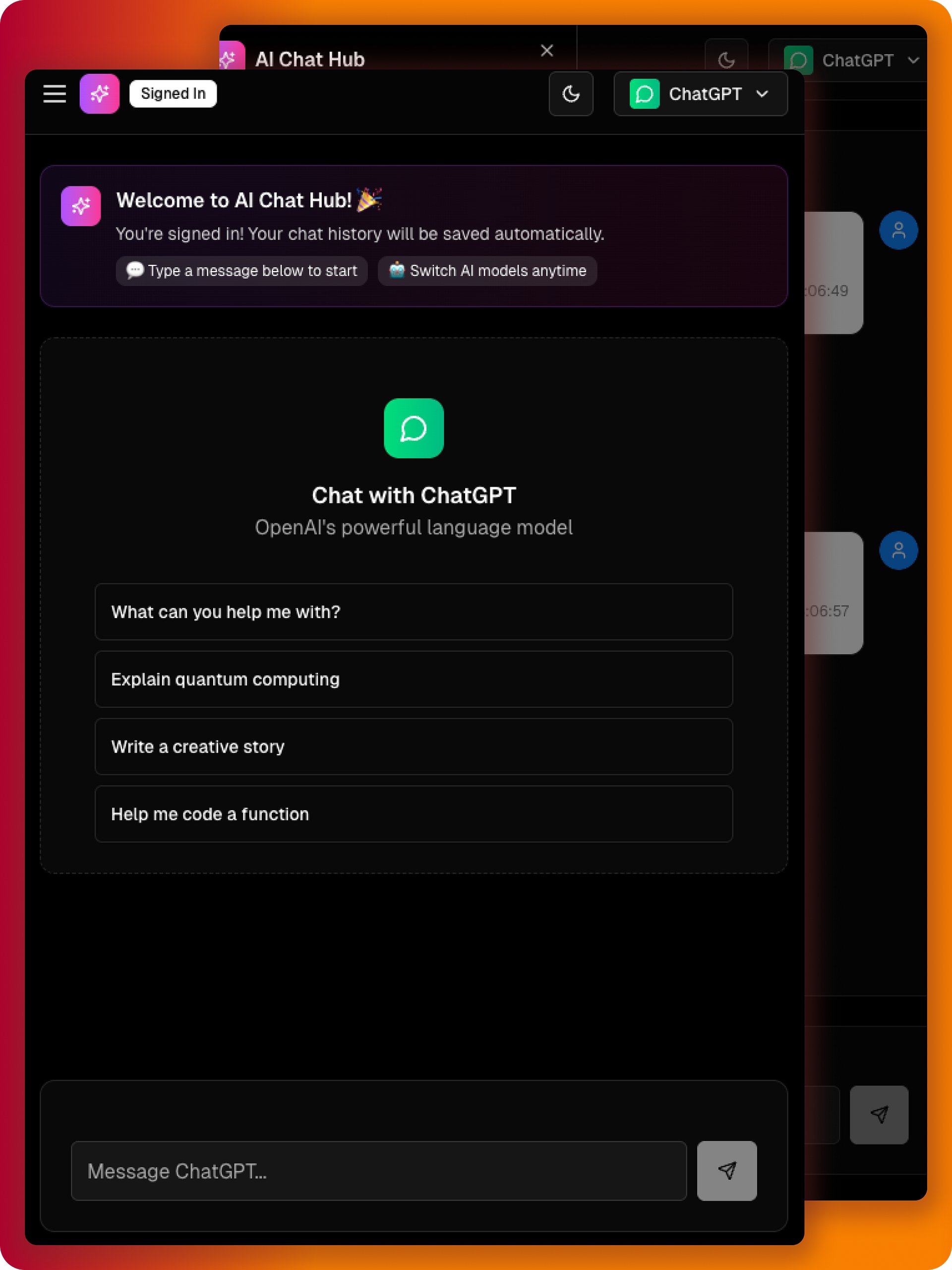Multi-AI Chat Platform - ChatGPT, Grok, Claude, Gemini in One App product image (1)
