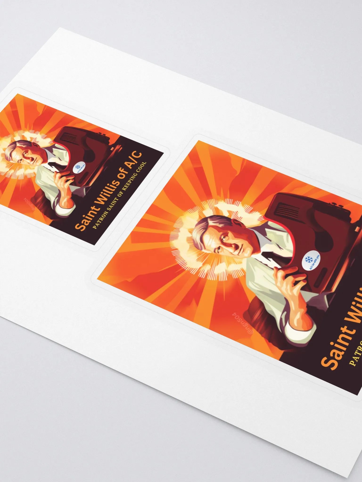 St. Willis of A/C (prayer card sticker) product image (3)