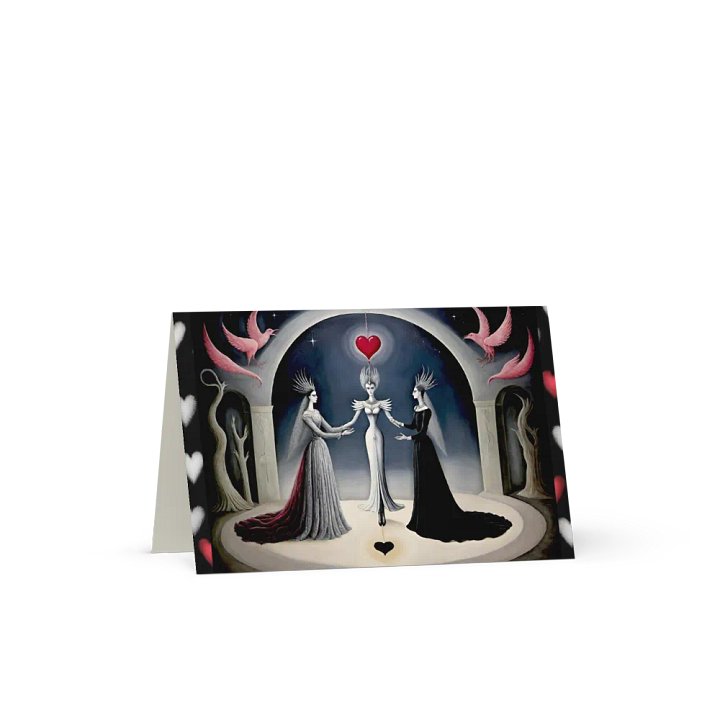 Lesbe Valentines, Queens in Love Card product image (1)