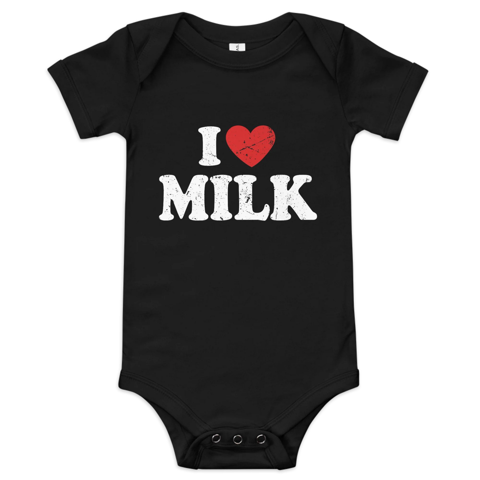 Adorable I Love Milk I Heart Milk Baby Onesie product image (1)