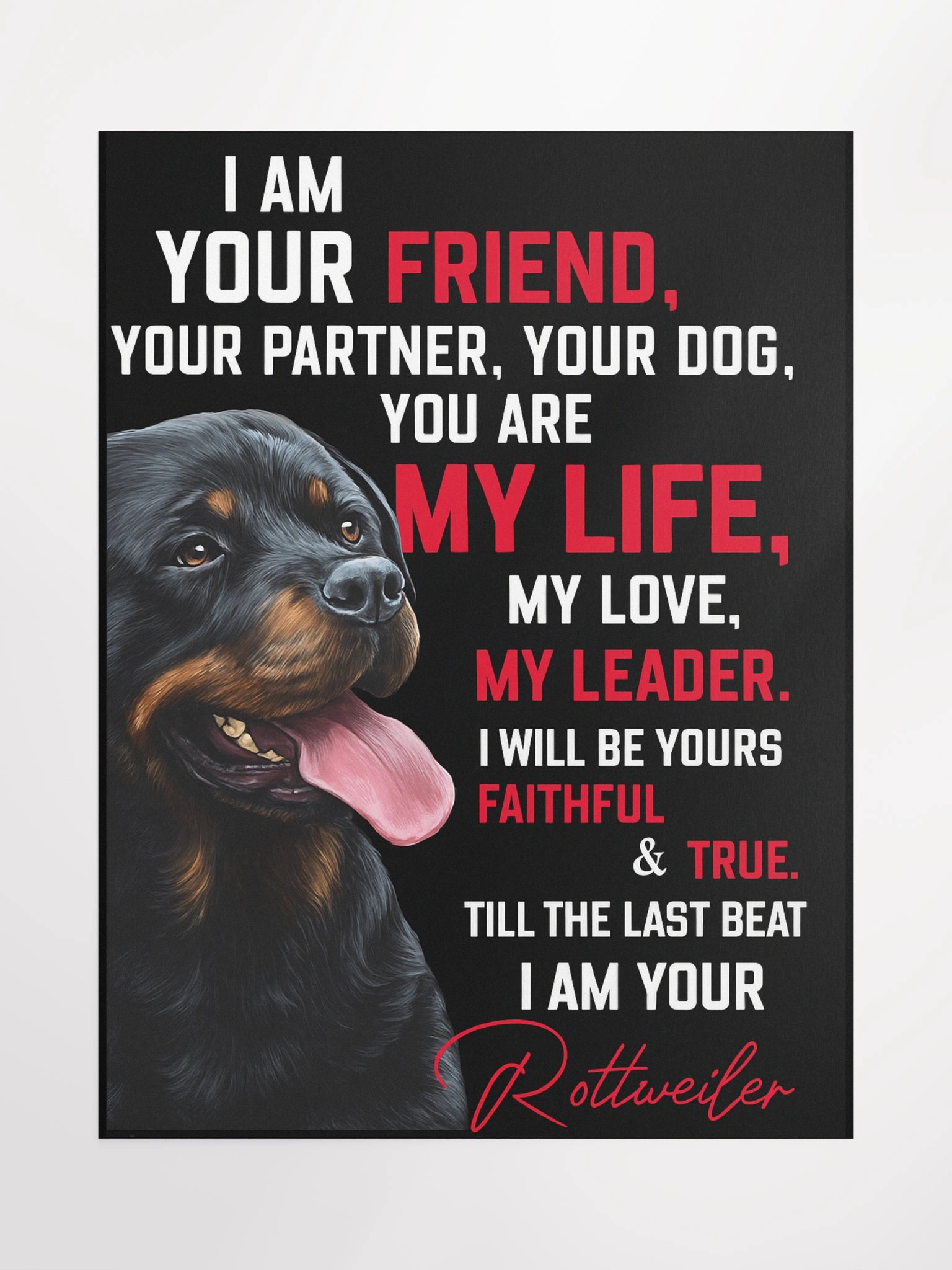 Loyal Rottweiler Poster product image (1)